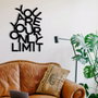 Wallity Limit - Escultura de pared de metal en negro